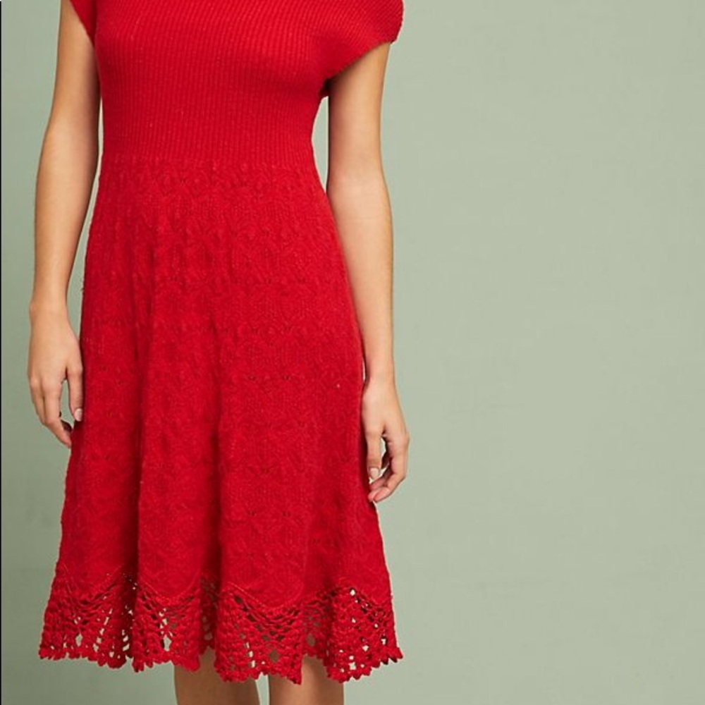 Feather Bone -Anthropologie Oda knit sweater dress